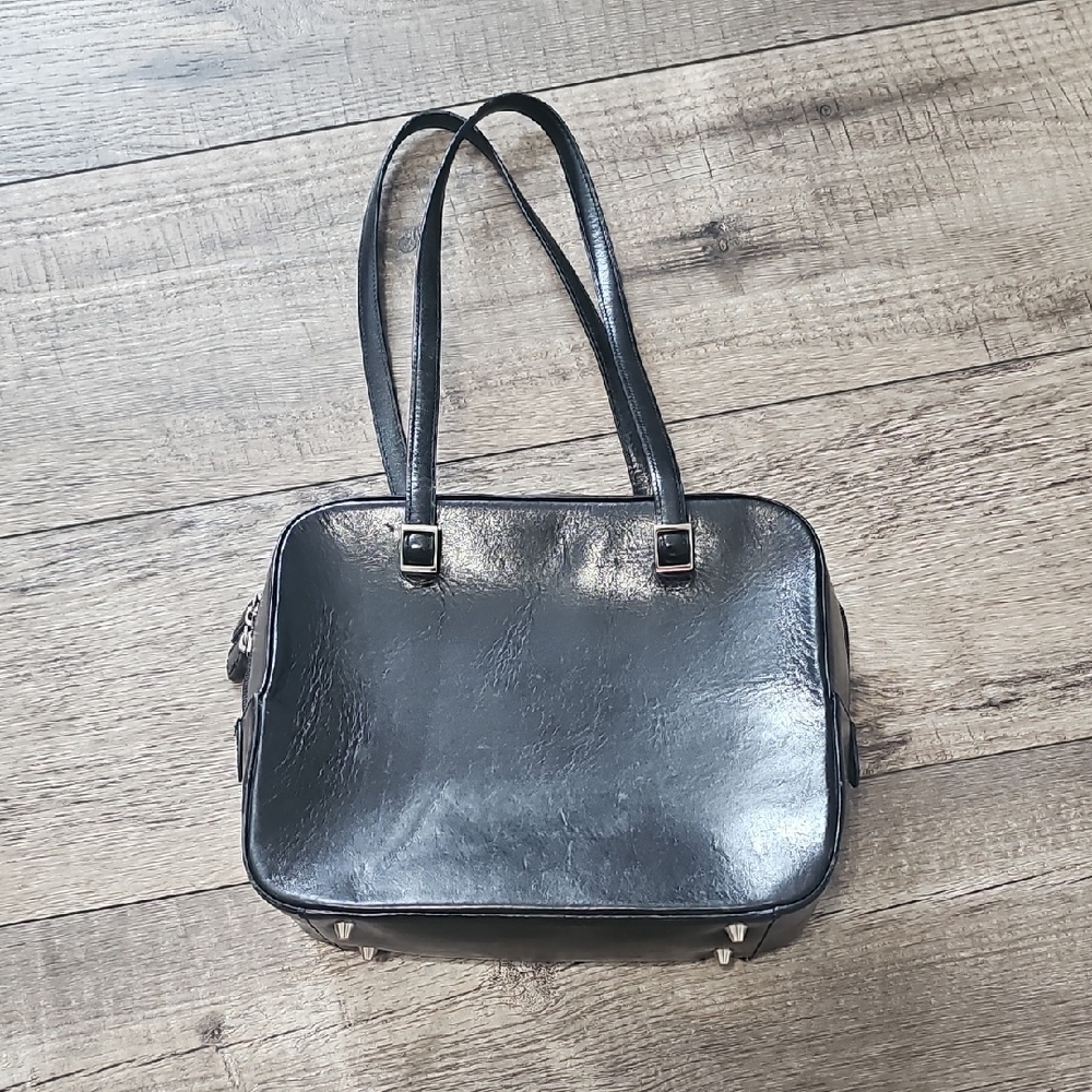 Fossil Elegant Black Leather Tote Bag